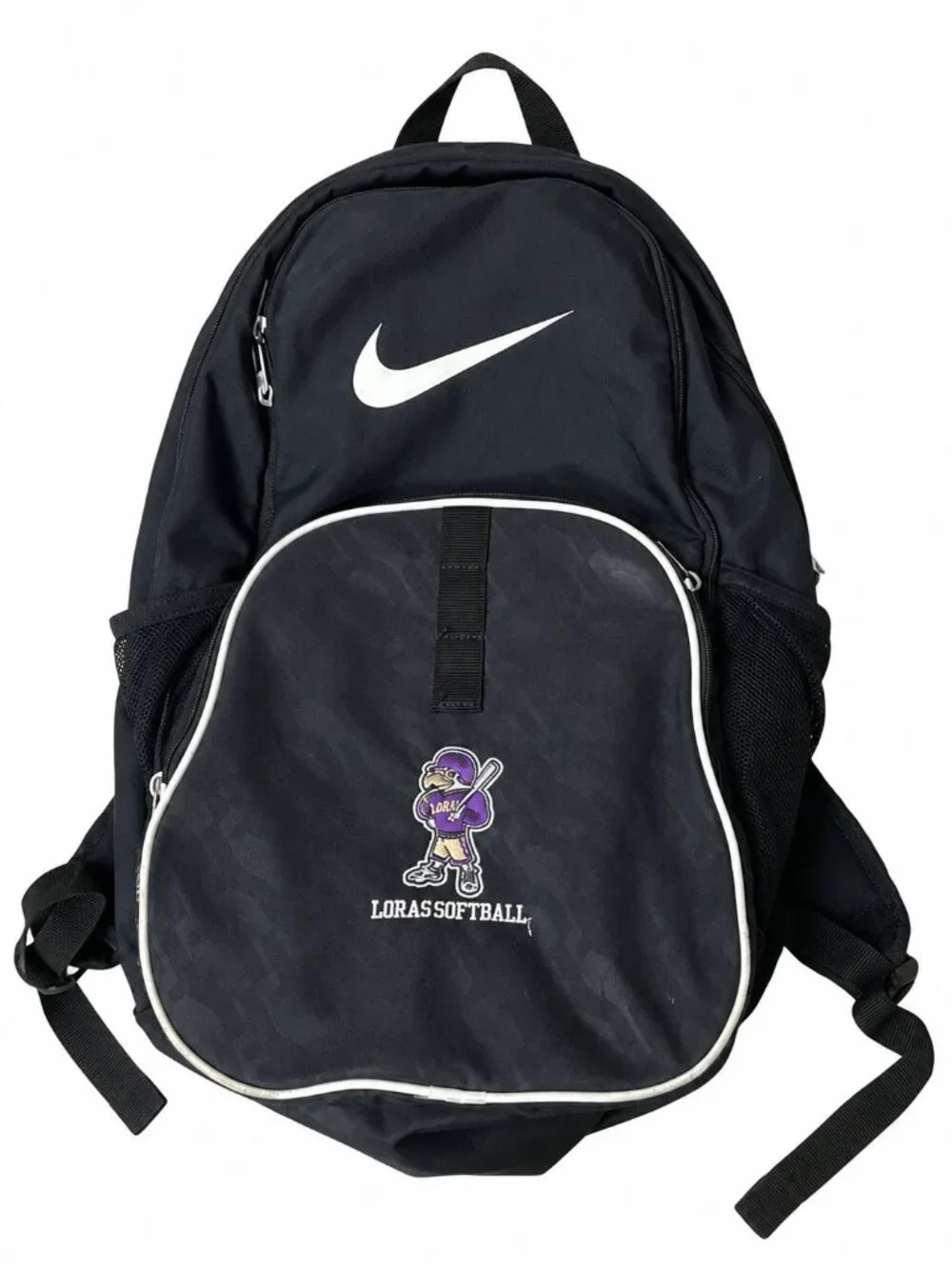 Nike Black Softball Backpack Loras College Duhawks Team Bat Sports Bag